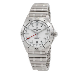 Breitling Chronomat Automatic Chronometer White Dial Mens Watch A32398101A1A1