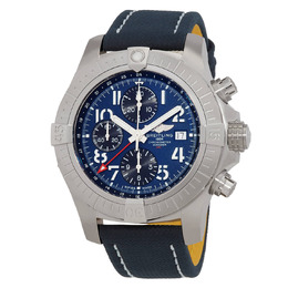 Breitling Avenger Chronograph GMT Automatic Chronometer Blue Dial Mens Watch A24315101C1X
