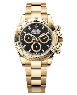 Rolex Cosmograph Daytona Men's Watch, Yellow Gold Black Dial with Model M126508-0004