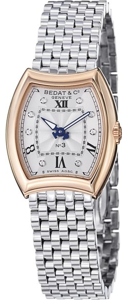 Bedat No 3 Silver Diamond Dial Ladies Watch 305.401.109