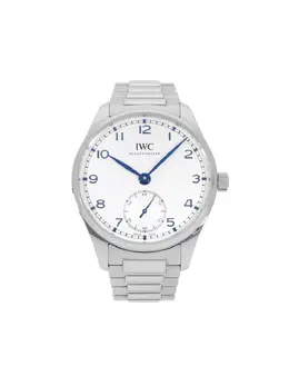 IWC Portugieser Automatic 2021 - Pre-Owned 40mm White Dial with Subdials