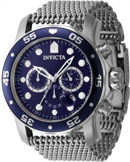 Invicta Pro Diver Chronograph Date GMT Blue Dial Mens Watch 47237