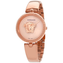 Versace Palazzo Quartz Rose Dial Ladies Watch vecq00718