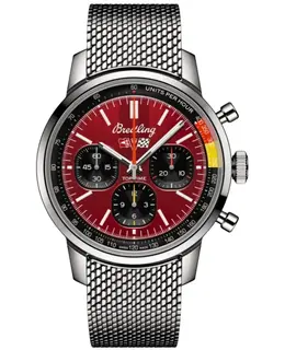 New Breitling Top Time Chevrolet Corvette AB01761A1K1A1 - Burgundy Dial Steel Automatic Chronograph Men's Watch