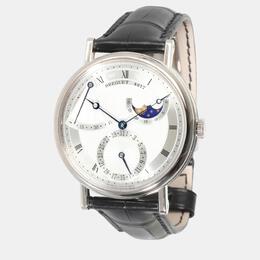 Breguet Silver 18k White Gold Classique 7137BB/11/9V9 Automatic Men's Wristwatch 39 mm 995102