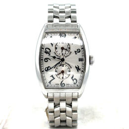 Pre-owned Franck Muller Master Banker Automatic Silver Dial Mens Watch 2852 MB HV