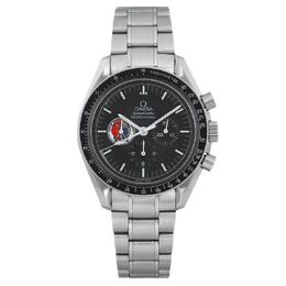 Pre-owned Omega Speedmaster 3597.22.00 Black Dial Chronograph Mens Watch