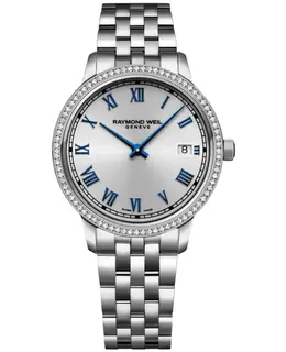 Raymond Weil Toccata Silver Dial Diamond Bezel Steel Women's Watch Model 5385-STS-00653