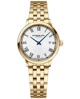 Raymond Weil 5985P00359 - White Dial Yellow Gold PVD Steel Women's Watch
