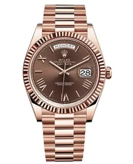 Rolex Day-Date 40 "Chocolate Dial" M228235-0002 Everose Gold Automatic Mens Watch