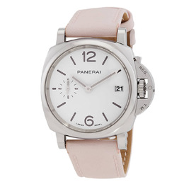 Panerai Luminor Due Re-Nylon Automatic White Dial Ladies Watch pam01425