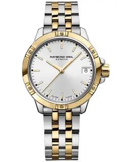 Raymond Weil 5960-STP-30041 Tango White Dial Yellow Gold PVD Steel Women's Watch