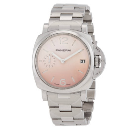 Panerai Luminor Due Pastello Automatic Pink Dial Watch pam01319