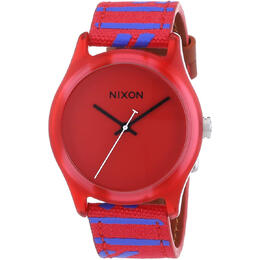 Nixon Mod Quartz Red Dial Ladies Watch - Model: A402-200