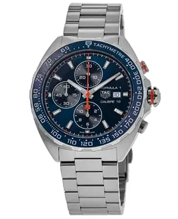 Tag Heuer Formula 1 Automatic Chronograph Blue Dial Steel Men's Watch caz201g.ba0876