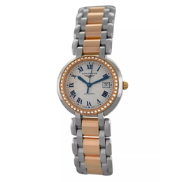 Pre-owned Longines Primaluna Automatic Diamond White Dial Ladies Watch, Model: L8.113.5.79.6