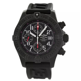 Pre-owned Breitling Avenger Skyland Chronograph Automatic Digital Chronometer Black Dial Mens Watch M13380