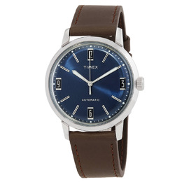 Timex Marlin Automatic Blue Dial Mens Watch - TW2V44500ZV, TW2V44500