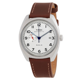 Timex Marlin Automatic TW2V62000ZV - Silver Dial Mens Watch