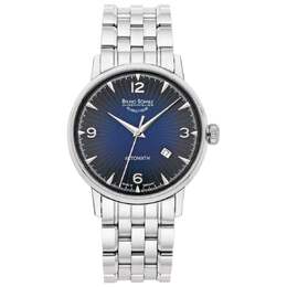 Bruno Sohnle Stuttgart Automatic Blue Dial Mens Watch 17-12173-362
