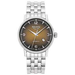 Bruno Sohnle Stuttgart Automatic Brown Dial Mens Watch 17-12173-262