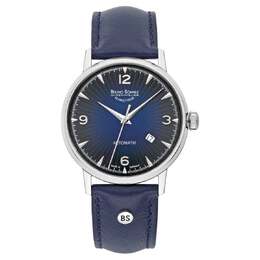 Bruno Sohnle Stuttgart Automatic Blue Dial Mens Watch 17-12173-361