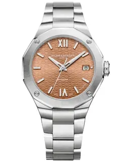 Baume & Mercier Riviera Automatic Automatic Orange Dial Steel Women's Watch 10764