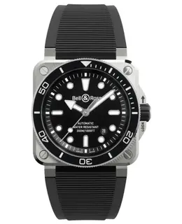 Bell & Ross BR 03 Automatic Diver | Black Dial Rubber Strap Men's Watch Model br03a-d-bl-st/srb