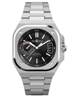 Bell & Ross BR-X5 Automatic Black Dial Steel Mens Watch - Model: BRX5R-BL-ST/SST