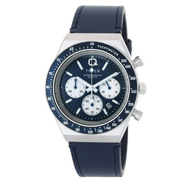 Timex Q Timex Chronograph Quartz Blue Dial Mens Watch TW2W51700VQ