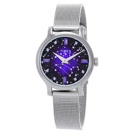 Timex Transcend Celestial Quartz Crystal Purple Dial Ladies Watch TW2V52000