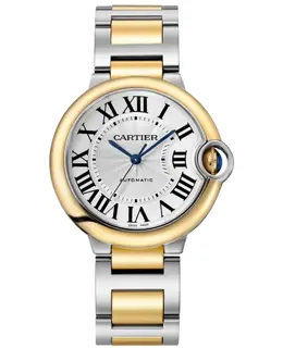 Cartier Ballon Bleu de Cartier W2BB0038 36mm Automatic Silver Dial Yellow Gold Bezel Women's Watch