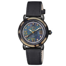 Gevril Marsala Tortoise Quartz Diamond Ladies Watch 9852
