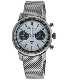 Breitling Top Time Triumph AB01764A1C1A1 Automatic Chronograph Blue Dial Steel Men's Watch