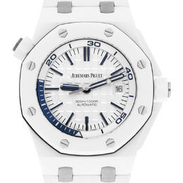 Audemars Piguet Royal Oak Offshore Diver Light Silver Dial Automatic Mens Watch 15707cb.oo.a010ca.01