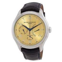 Baume & Mercier Clifton Champagne Dial Mens Watch m0a10189