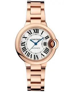 Cartier Ballon Bleu de Cartier Automatic Silver Dial 18K Rose Gold Women's Watch - Model WGBB0042