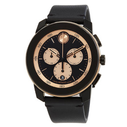 Movado TR90 Chronograph Quartz Black Dial Mens Watch - Model No. 3601114