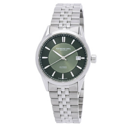 Raymond Weil 2771-ST-52051 Freelancer Automatic Mens Green Dial Watch