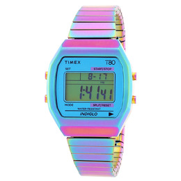 Timex 80 Quartz Digital Blue Dial Expansion Band Ladies Watch TW2W57100VQ