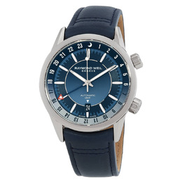 Raymond Weil Freelancer GMT Automatic Blue Dial Mens Watch 2761-stc-50001