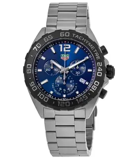 Tag Heuer Formula 1 Quartz Chronograph Blue Dial Steel Men's Watch caz101av.ba0842
