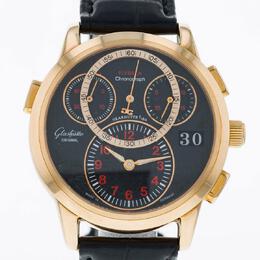 Glashutte Original Panomático Chrono Chronograph Automatic Black Dial Mens Watch 95-01-15-01-04