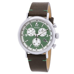 TIMEX Standard Chronograph Quartz Green Dial Mens Watch TW2V71000