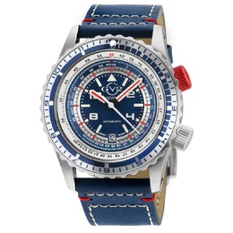 Gevril Contasecondi Automatic Blue Dial Mens Watch 3507S