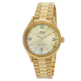 Mido Multifort Powerwind Automatic Champagne Dial Mens Watch M0404073302700