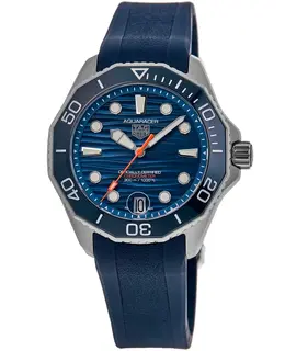Tag Heuer Aquaracer Professional 300 Date Automatic Blue Dial Rubber Strap Men's Watch wbp5111.ft6259
