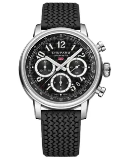 Chopard Mille Miglia Classic Chronograph Automatic Black Dial Rubber Strap Men's Watch 168619-3001