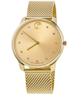 Movado Bold Thin Gold Dial Watch - Model 3600903