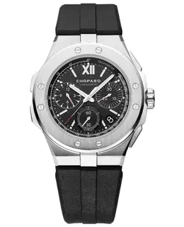 Chopard Alpine Eagle XL Chrono Automatic Black Dial Rubber Strap Men's Watch 298609-3004